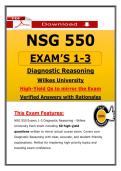 NSG 552 Exams 1-3 &ndash; Wilkes Psychopharmacology Actual Questions & Answers &lpar;100&percnt; Verified&rpar;