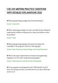 CSE 240 MIDTERM PRACTICE QUESTIONS&NewLine;WITH DETAILED EXPLANATIONS 2026