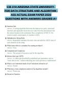 CSE 310 ARIZONA STATE UNIVERSITY -&NewLine;FOR DATA STRUCTURE AND ALGORITHM -&NewLine;ASU ACTUAL EXAM PAPER 2026&NewLine;QUESTIONS WITH ANSWERS GRADED A&plus;