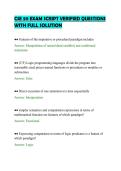 CSE 511 EXAM SCRIPT VERIFIED QUESTIONS&NewLine;WITH FULL SOLUTION