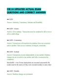 CSE 511 UPDATED ACTUAL EXAM&NewLine;QUESTIONS AND CORRECT ANSWER