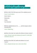 CSE 575 EXAM SCRIPT VERIFIED&NewLine;QUESTIONS WITH ACCURATE ANSWERS&NewLine;