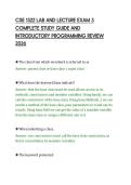 CSE 1322 LAB AND LECTURE EXAM 3&NewLine;COMPLETE STUDY GUIDE AND&NewLine;INTRODUCTORY PROGRAMMING REVIEW&NewLine;2026