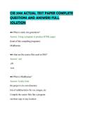 CSE 3901 ACTUAL TEST PAPER COMPLETE&NewLine;QUESTIONS AND ANSWERS FULL&NewLine;SOLUTION