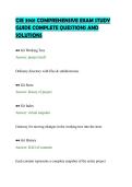 CSE 3901 COMPREHENSIVE EXAM STUDY&NewLine;GUIDE COMPLETE QUESTIONS AND&NewLine;SOLUTIONS