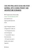 CSE 3901 FINAL MOCK EXAM AND STUDY&NewLine;MATERIAL WITH CODING PROJECT AND&NewLine;ARCHITECTURE SCENARIOS
