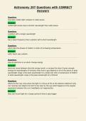 Astronomy 207 Questions with CORRECT&NewLine;Answers