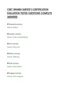 CSET SPANISH SUBTEST II CERTIFICATION&NewLine;EVALUATION TESTED QUESTIONS COMPLETE&NewLine;ANSWERS