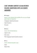 CSET SPANISH SUBTEST II EXAM REVIEW&NewLine;SOLVED QUESTIONS WITH ACCURATE&NewLine;ANSWERS&NewLine;