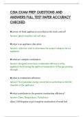 CSIA EXAM PREP QUESTIONS AND&NewLine;ANSWERS FULL TEST PAPER ACCURACY&NewLine;CHECKE