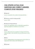 CSIA UPDATED ACTUAL EXAM&NewLine;QUESTIONS AND CORRECT ANSWERS&NewLine;COMPLETE STUDY RESOUR