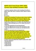 NURS 5315 &mdash; Final Exam &vert; UTA Advanced Pharmacology &vert; 2026 Updated Comprehensive Test Bank&comma; Answers & Clinical Rationales&NewLine;