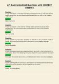 ATI Gastrointestinal Questions with CORRECT&NewLine;Answers
