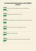 ATI Gastrointestinal Questions with CORRECT&NewLine;Answers