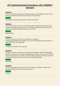 ATI Gastrointestinal Questions with CORRECT&NewLine;Answers