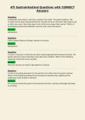 ATI Gastrointestinal Questions with CORRECT&NewLine;Answers