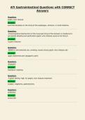 ATI Gastrointestinal Questions with CORRECT&NewLine;Answers