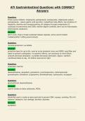 ATI Gastrointestinal Questions with CORRECT&NewLine;Answers