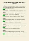 ATI Gastrointestinal Questions with CORRECT&NewLine;Answers