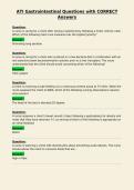 ATI Gastrointestinal Questions with CORRECT&NewLine;Answers