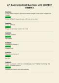 ATI Gastrointestinal Questions with CORRECT&NewLine;Answers