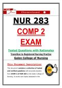 NUR 283 Comp 2 Exam &ndash; Transition to Registered Nursing Practice Galen &lpar;2026&sol;2027&rpar; Actual Questions & Answers to Pass the Exam &lpar;100&percnt; Verified&rpar;