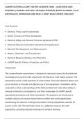 LADWP ELECTRICAL CRAFT HELPER ULTIMATE EXAM &ndash; QUESTIONS AND&NewLine;ANSWERS &vert; VERIFIED AND WELL DETAILED ANSWERS &vert;EXAM TESTBANK &vert; PLUS&NewLine;RATIONALES &vert; DOWNLOAD AND PASS &vert; LATEST EXAM UPDATE 2026&sol;2027