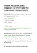 CSPR 100 2026 CENTRAL STERILE&NewLine;PROCESSING AND INFECTION CONTROL&NewLine;CORE CONCEPTS REVISION PACKAGE