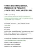 CSPR 100 2026 CENTRAL STERILE&NewLine;PROCESSING AND INFECTION CONTROL&NewLine;CORE CONCEPTS REVISION PACKAGE