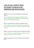 CSPR 100 2026 CERTIFIED SURGICAL&NewLine;PROCESSING AND STERILIZATION&NewLine;COMPREHENSIVE REVIEW AND STUDY GUIDE