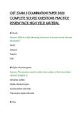 CST EXAM 3 CERTIFICATION TEST 2026 FULL&NewLine;QUESTIONS AND ANSWERS VERIFIED STUDY&NewLine;GUIDE FINAL PREP