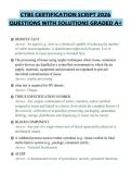 CTBS CERTIFICATION SCRIPT 2026&NewLine;QUESTIONS WITH SOLUTIONS GRADED A&plus;