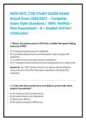 PATH INTL CTRI STUDY GUIDE EXAM Actual Exam 2026&sol;2027 &ndash; Complete Exam-Style Questions &vert; 100&percnt; Verified &ndash; Pass Guaranteed &ndash; A&plus; Graded &lpar;INSTANT DOWNLOAD&rpar;