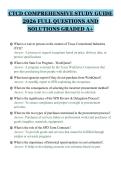 CTCD COMPREHENSIVE STUDY GUIDE&NewLine;2026 FULL QUESTIONS AND&NewLine;SOLUTIONS GRADED A&plus;
