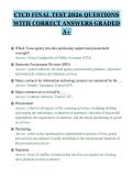 CTCD FINAL TEST 2026 QUESTIONS&NewLine;WITH CORRECT ANSWERS GRADED&NewLine;A&plus;