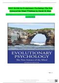 Test Bank for Evolutionary Psychology&semi; The New Science of the Mind 7th Edition &lpar;Routledge&comma; 2024&rpar; by David M&period; Buss&comma; Isbn no&semi; 9781032137919&comma; all 13 Chapters Covered