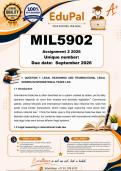MIL5902 Assignment 2 &lpar;COMPLETE ANSWERS&rpar; 2026 - DUE September 2026