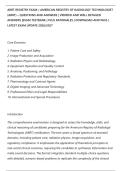 ARRT REGISTRY EXAM &sol; AMERICAN REGISTRY OF RADIOLOGY TECHNOLOGIST&NewLine;&lpar;ARRT&rpar; &ndash; QUESTIONS AND ANSWERS &vert; VERIFIED AND WELL DETAILED&NewLine;ANSWERS &vert;EXAM TESTBANK &vert; PLUS RATIONALES &vert; DOWNLOAD AND PASS &vert;&NewLine;LATEST EXAM UPDATE 2026&sol;2027