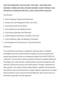 WGU D320 MANAGING CLOUD SECURITY JY02 EXAM &ndash; QUESTIONS AND&NewLine;ANSWERS &vert; VERIFIED AND WELL DETAILED ANSWERS &vert; EXAM TESTBANK &vert; PLUS&NewLine;RATIONALES &vert; DOWNLOAD AND PASS &vert; LATEST EXAM UPDATE 2026&sol;2027