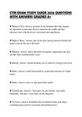 CTRI EXAM STUDY GUIDE 2026 QUESTIONS&NewLine;WITH ANSWERS GRADED A&plus;&NewLine;