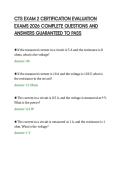 CTS EXAM 2 CERTIFICATION EVALUATION&NewLine;EXAMS 2026 COMPLETE QUESTIONS AND&NewLine;ANSWERS GUARANTEED TO PASS