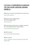 CTS EXAM 2 COMPREHENSIVE EXAMINATION&NewLine;TEST 2026 SOLVED QUESTIONS ANSWERS&NewLine;GRADED A&plus;