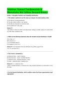 Solutions Manual Fundamentals of Biostatistics 8th Edition Bernard Rosner&NewLine;