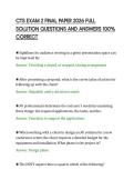 CTS EXAM 2 FINAL PAPER 2026 FULL&NewLine;SOLUTION QUESTIONS AND ANSWERS 100&percnt;&NewLine;CORRECT&NewLine;