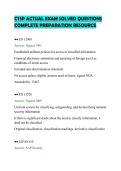 CTSP ACTUAL EXAM SOLVED QUESTIONS&NewLine;COMPLETE PREPARATION RESOURCE