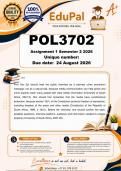 POL3702 Assignment 1 &lpar;COMPLETE ANSWERS&rpar; Semester 2 2026 - DUE 25 August 2026