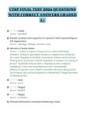 CTSP FINAL TEST 2026 QUESTIONS&NewLine;WITH CORRECT ANSWERS GRADED&NewLine;A&plus;