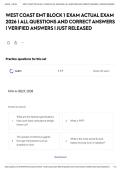 WEST COAST EMT BLOCK 1 EXAM ACTUAL EXAM 2026 &vert; ALL QUESTIONS AND CORRECT ANSWERS &vert; VERIFIED ANSWERS &vert; JUST RELEASED&NewLine;