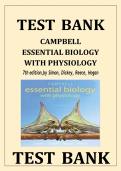 Campbell Essential Biology with Physiology&comma; 7th Edition &mdash; Test Bank with Answers
