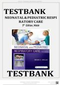 Test Bank For Neonatal and Pediatric Respiratory Care 5th Edition Walsh&comma; ISBN&semi; 9780323479479&comma; All Chapters Fully Covered&comma; Complete Guide A&plus;&comma; Newest Version 2025&period;